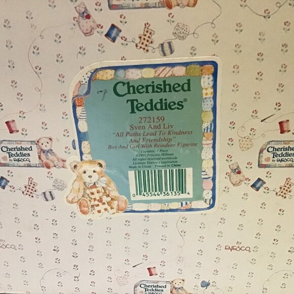 Cherished Teddies Sven And Liv 272159 All Paths Lead to Kindness Christmas 1997 - Picture 7 of 7